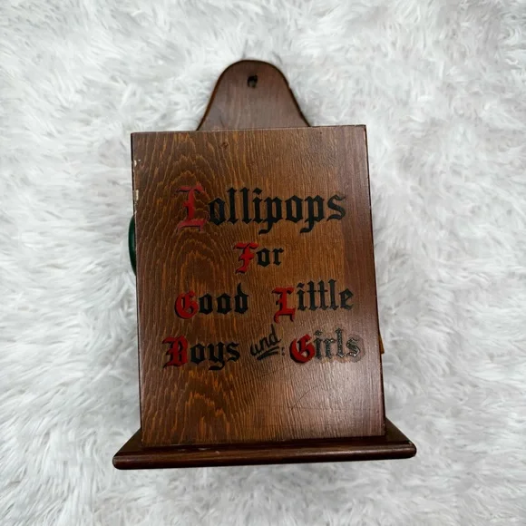 Vintage Cornwall Wood Lollipops for good little boys and girls Holder - Picture 7 of 7
